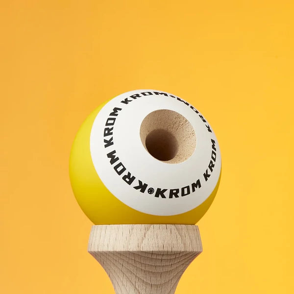 Kendama Krom POP - rubber - Galben